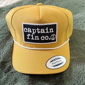 Captain Fin Co. Mustard Snapback Hat